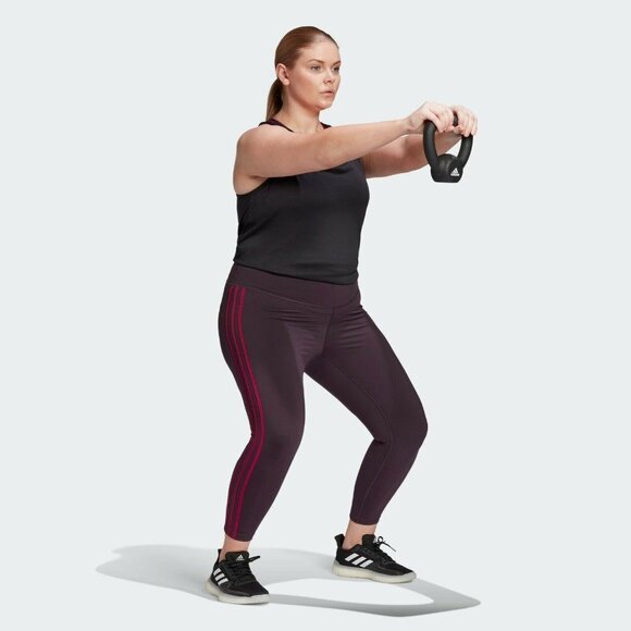 NEW adidas 3-Stripe Believe This 7/8 Plus Size - Picture 2 of 11